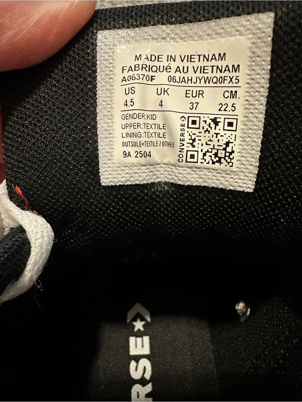 Converse Black and White Low-Top Sneakers NWOT